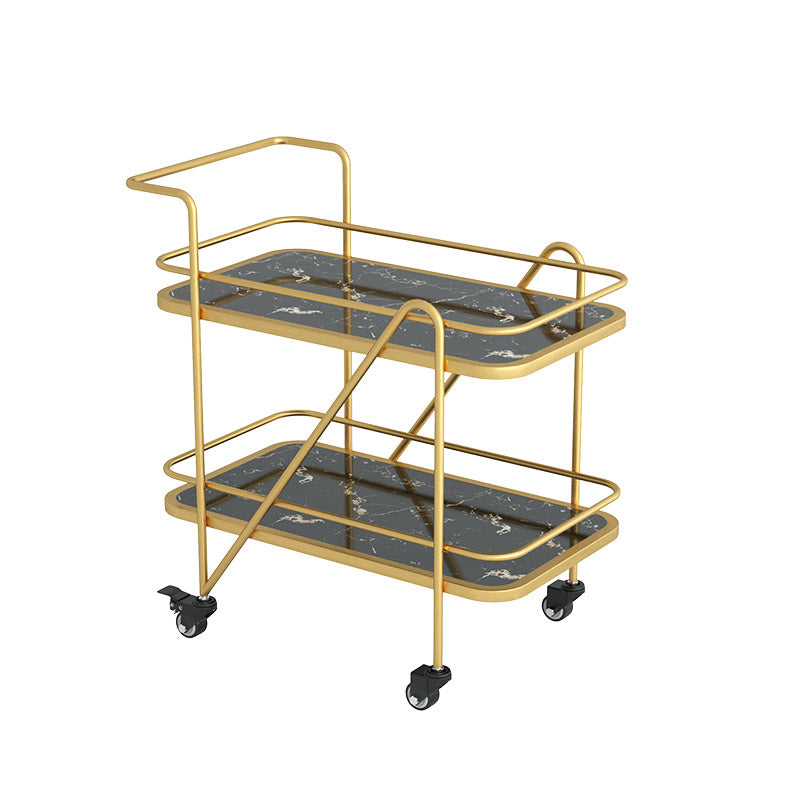 Moderne 2-laags voorbereidende tabel rechthoekige open opslagbereidingstabel