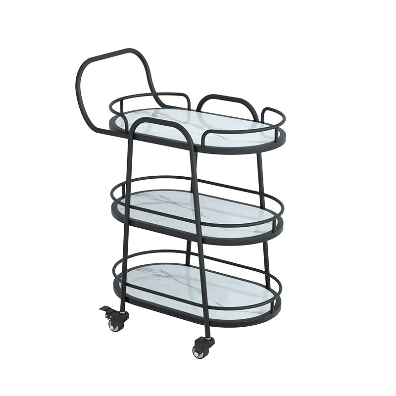 Tavolo da preparazione moderno da pranzo a casa tavolo da preparazione a chiusura ovale