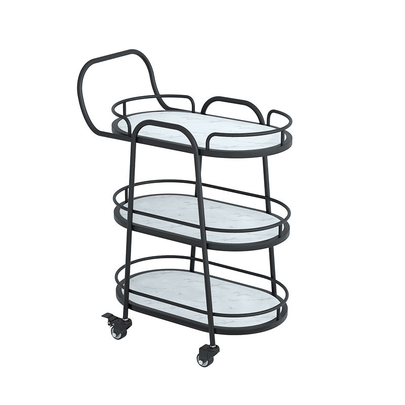 Tavolo da preparazione moderno da pranzo a casa tavolo da preparazione a chiusura ovale