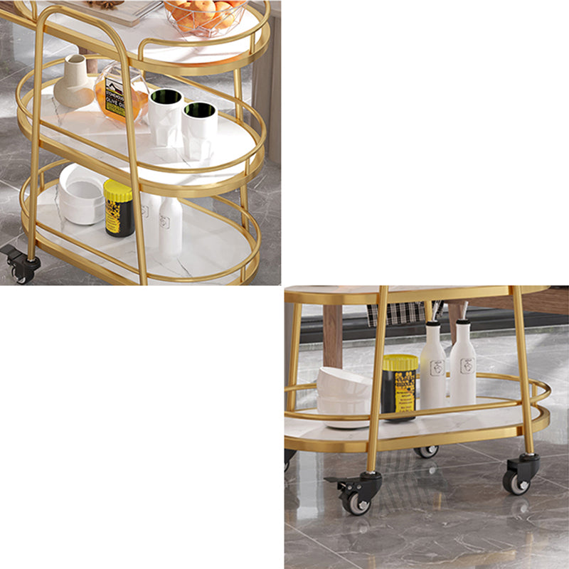 Tavolo da preparazione moderno da pranzo a casa tavolo da preparazione a chiusura ovale