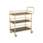 Rolling Kitchen Trolley Manufactured Wood Modern Kitchen Trolley 3 Black Clearhalo 'furn' 'furn_kitchen_islands_carts' 'Furniture' 'Kitchen & Dining Furniture' 'Kitchen Islands & Carts' 'kitchen_islands_carts' 6646690