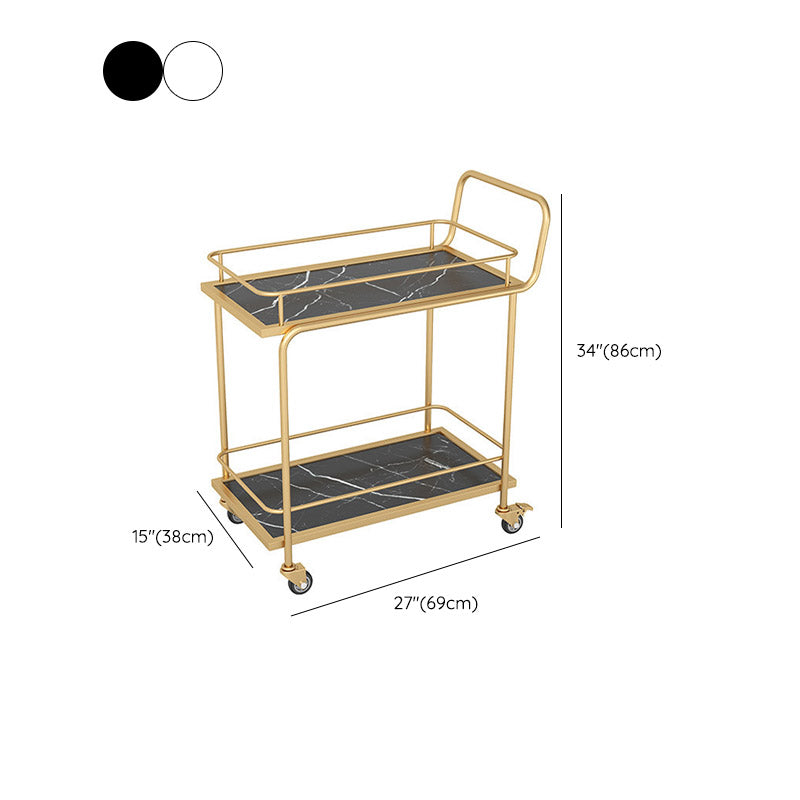 Rolling Kitchen Trolley Manufactured Wood Modern Kitchen Trolley Clearhalo 'furn' 'furn_kitchen_islands_carts' 'Furniture' 'Kitchen & Dining Furniture' 'Kitchen Islands & Carts' 'kitchen_islands_carts' 6646701