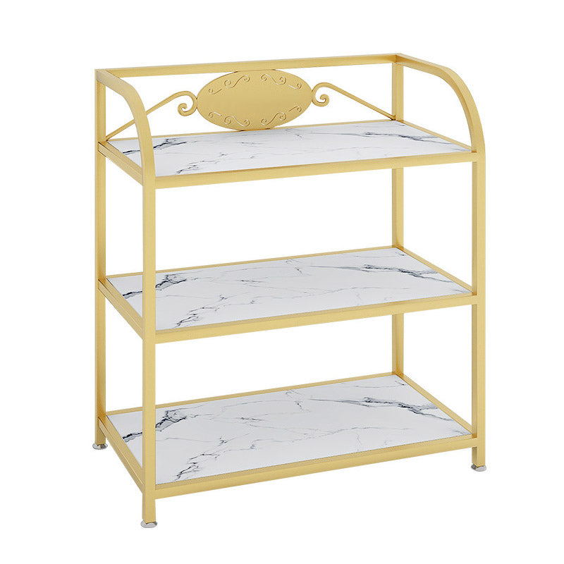 Tavolo da preparazione di stoccaggio aperto a 3 livelli Home Dining Modern Kitchen Trolley