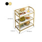 Tavolo da preparazione di stoccaggio aperto a 3 livelli Home Dining Modern Kitchen Trolley