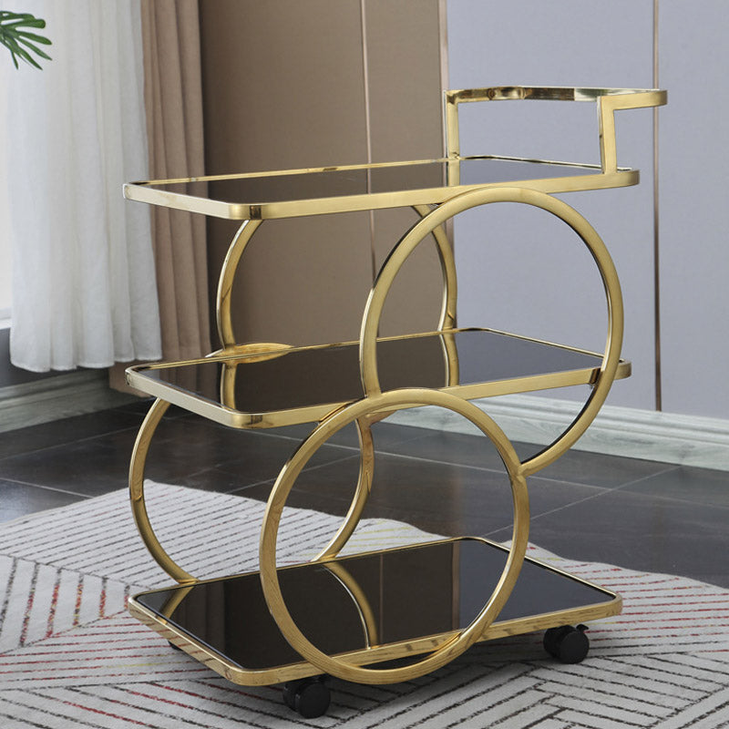 Home Dining Rectangular Prep Table Modern 3-Tier Kitchen Trolley Clearhalo 'furn' 'furn_kitchen_islands_carts' 'Furniture' 'Kitchen & Dining Furniture' 'Kitchen Islands & Carts' 'kitchen_islands_carts' 6646728