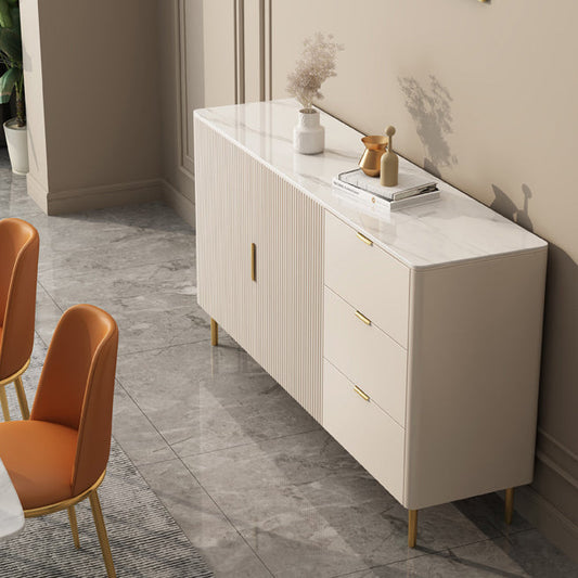 Tavolo da sideboard Beige con cassetti Dining Server contemporaneo