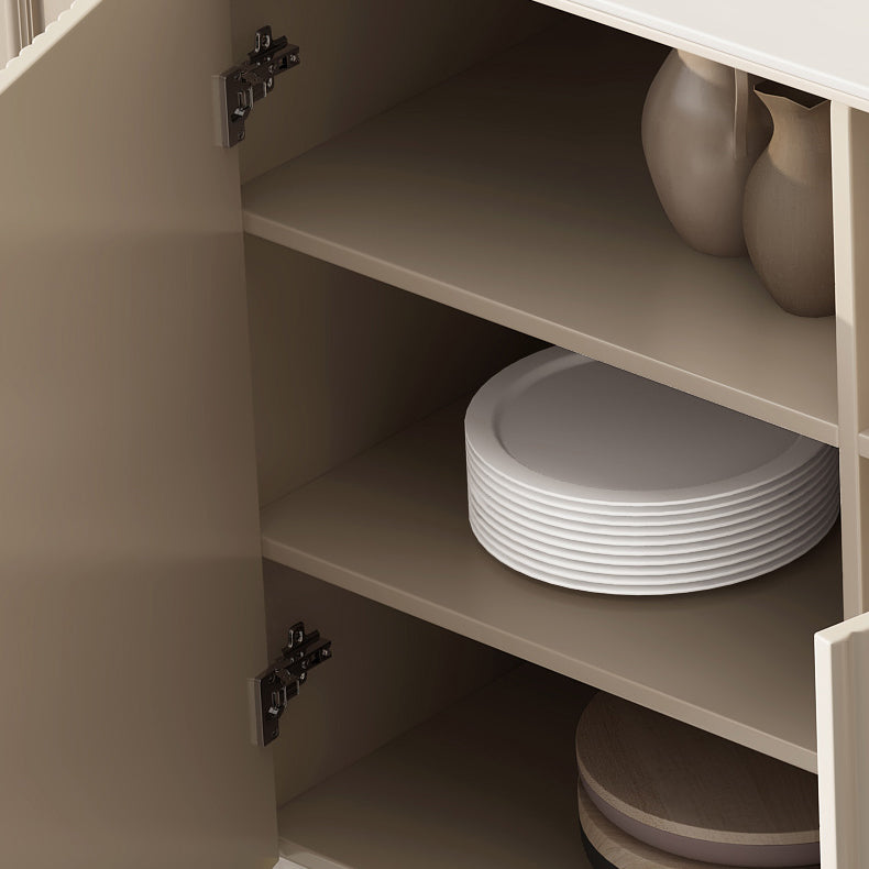 Mesa del aparador beige con cajones del comedor contemporáneo