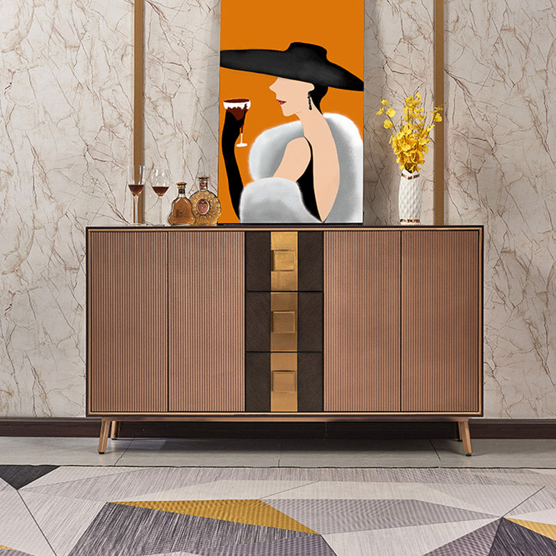 MODERNA SIDECCHIO TABELLO ABBIGLIAMENTO INDICATURA LEGNO - 59,01 "L X 15,75" W X 35.43 "H