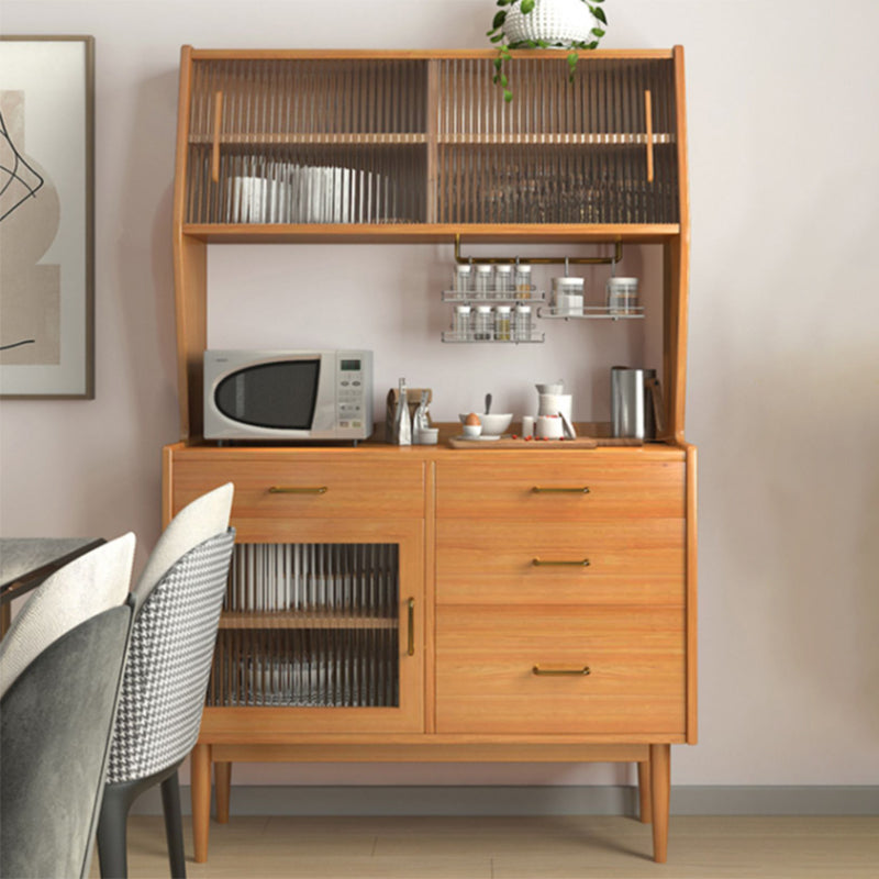 Server da pranzo contemporaneo con porte scorrevoli Server a buffet in legno massiccio