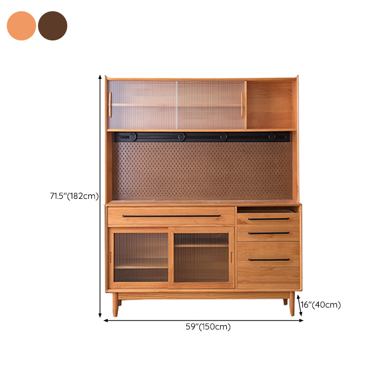 Sideboard moderna in legno in legno massiccio in legno massiccio