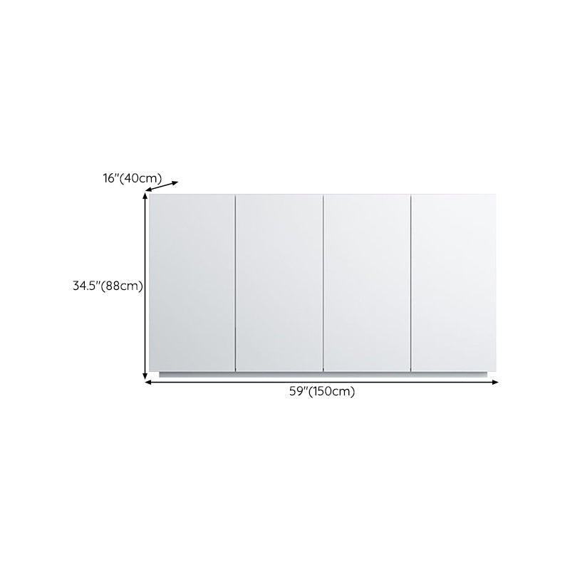 Sideboard in legno ingegnerizzato bianco Credenza moderni per soggiorno