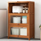 Brown Bamboo Kitchen Sideboard Glam Dining Server for Living Room