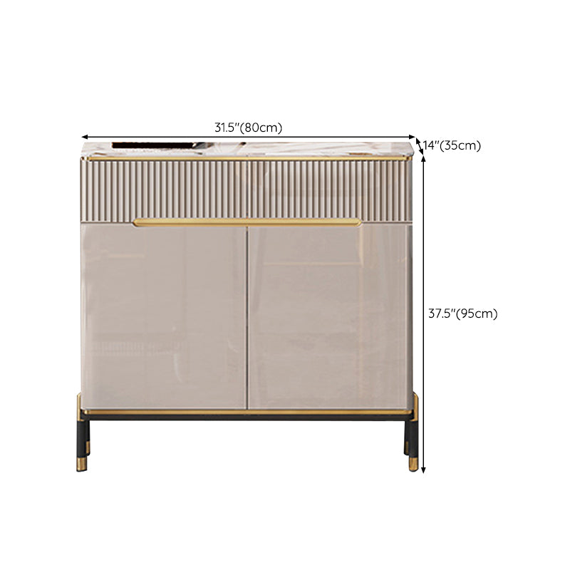 Sideboard -Sideboardtisch im zeitgenössischen Stil mit Schränken und Schubladen