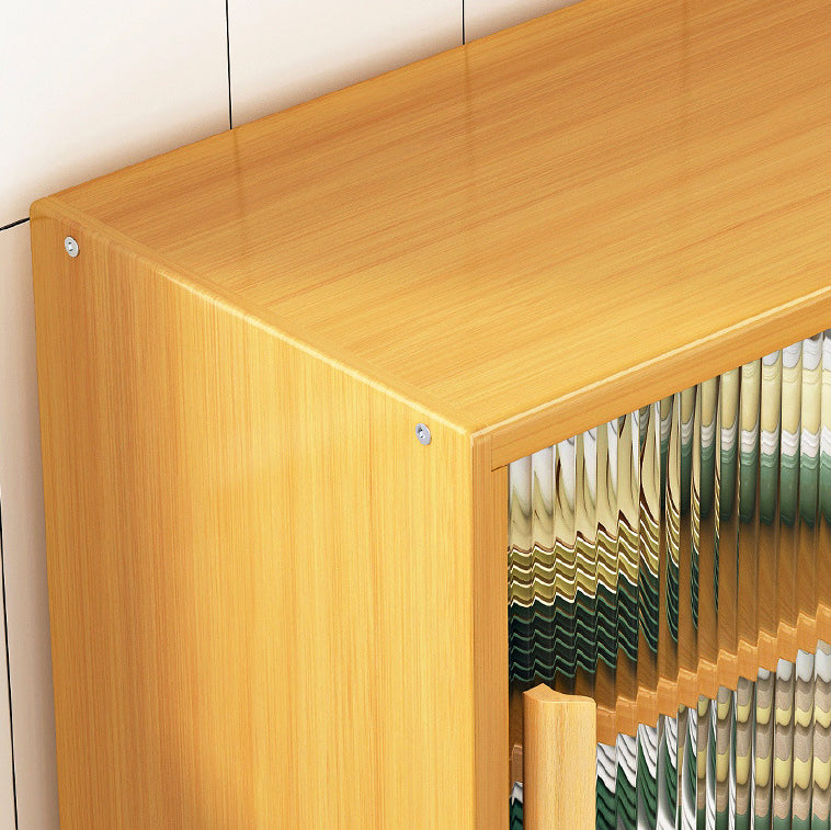 Sichtbares Glastür Sideboard Bambus Seitenbrett für die Küche Verwendung