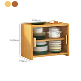 Sichtbares Glastür Sideboard Bambus Seitenbrett für die Küche Verwendung