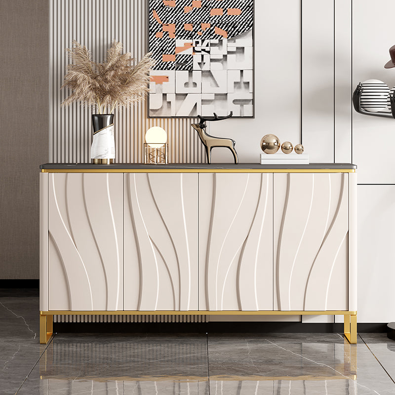 Hedendaagse stijl Credenza Stone Dining Buffet met kasten