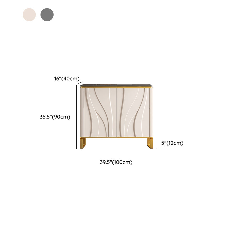 Hedendaagse stijl Credenza Stone Dining Buffet met kasten