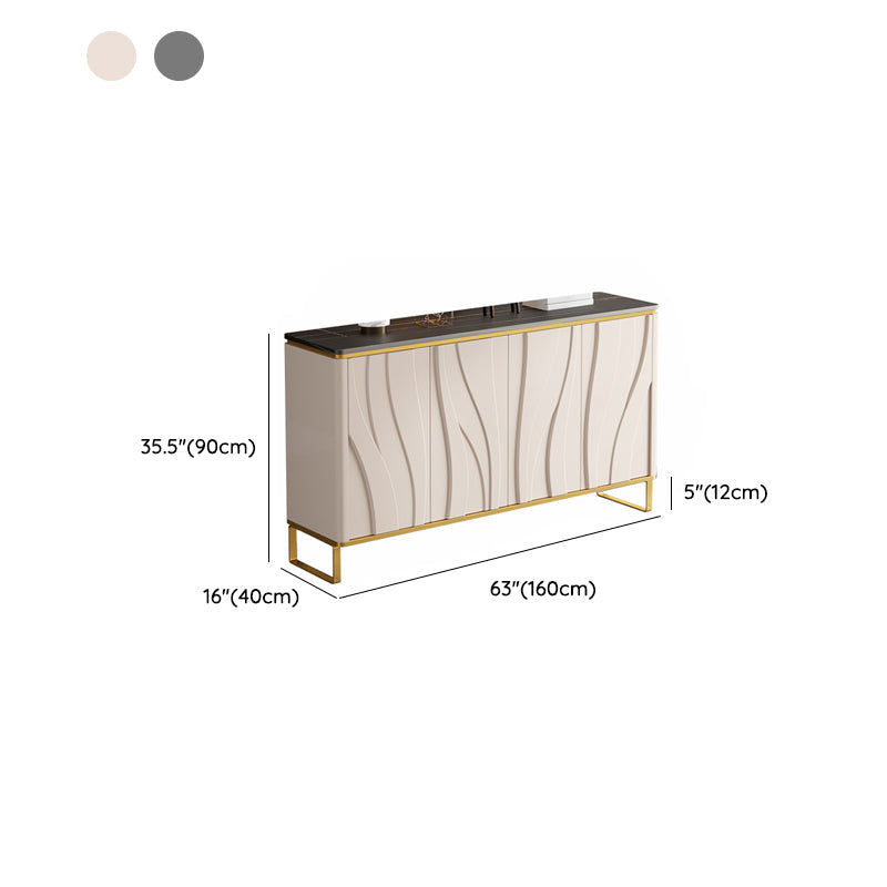 Hedendaagse stijl Credenza Stone Dining Buffet met kasten
