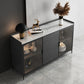 Moderne Crednenza Stone Dining Buffet mit Schränken und Schubladen