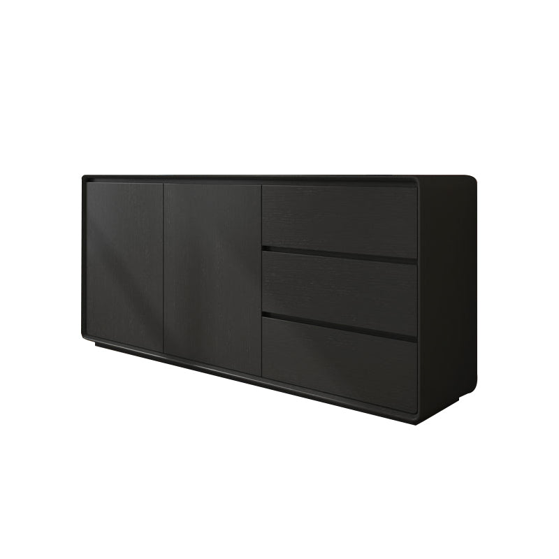 Buffet da pranzo in legno di credenza moderno e contemporaneo con armadi e cassetti