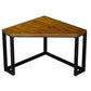 Scrivania d'angolo in legno massiccio moderno 29.53 "scrivania alta con gambe di ferro