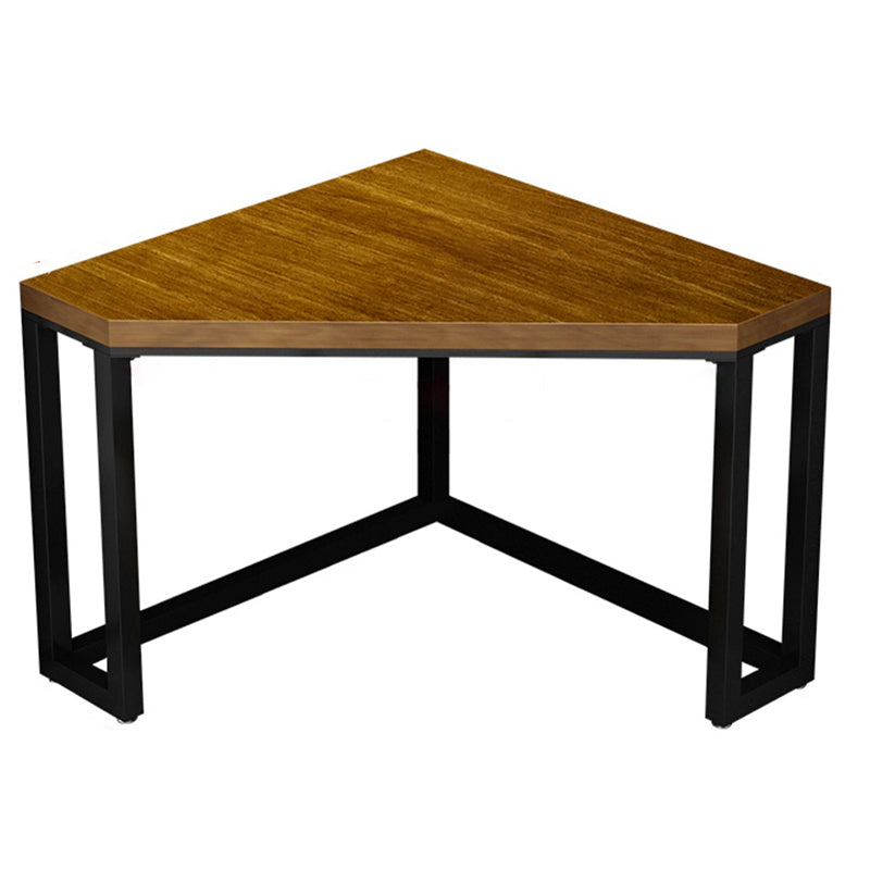Scrivania d'angolo in legno massiccio moderno 29.53 "scrivania alta con gambe di ferro