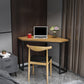 Solid Wood Corner Office Desk Modern 29.53" Tall Writing Desk