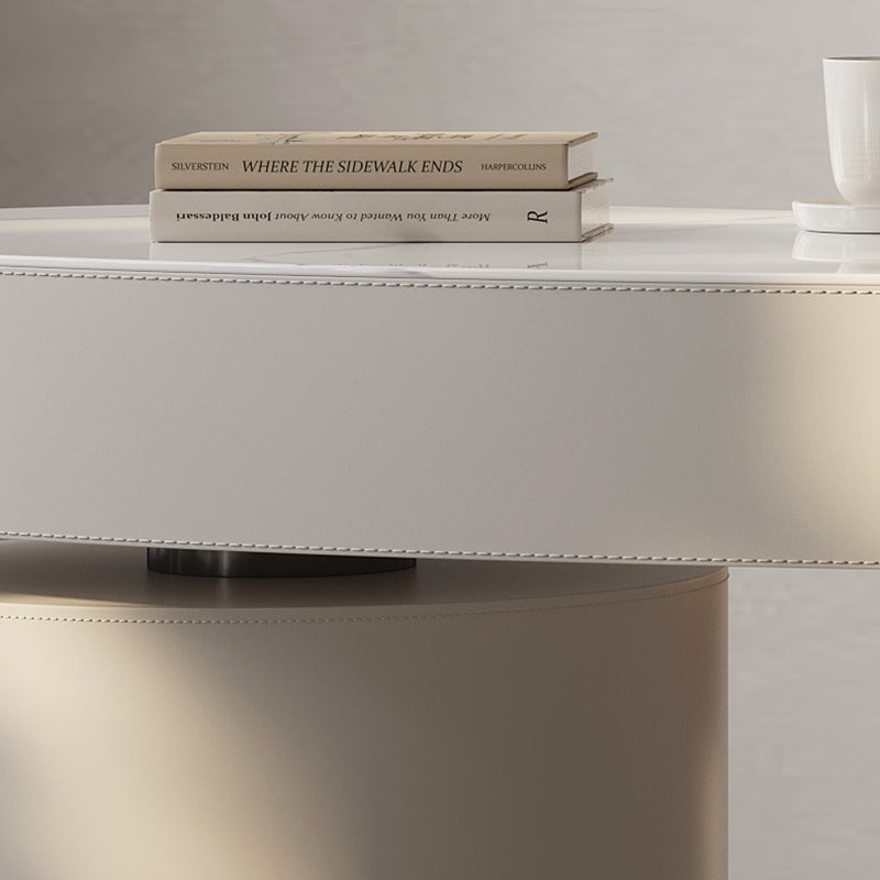 MODERNA STONE OFFICIO 4 cassetti 23.62 "W di scrittura con base di piedistallo