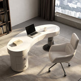 MODERNA STONE OFFICIO 4 cassetti 23.62 "W di scrittura con base di piedistallo