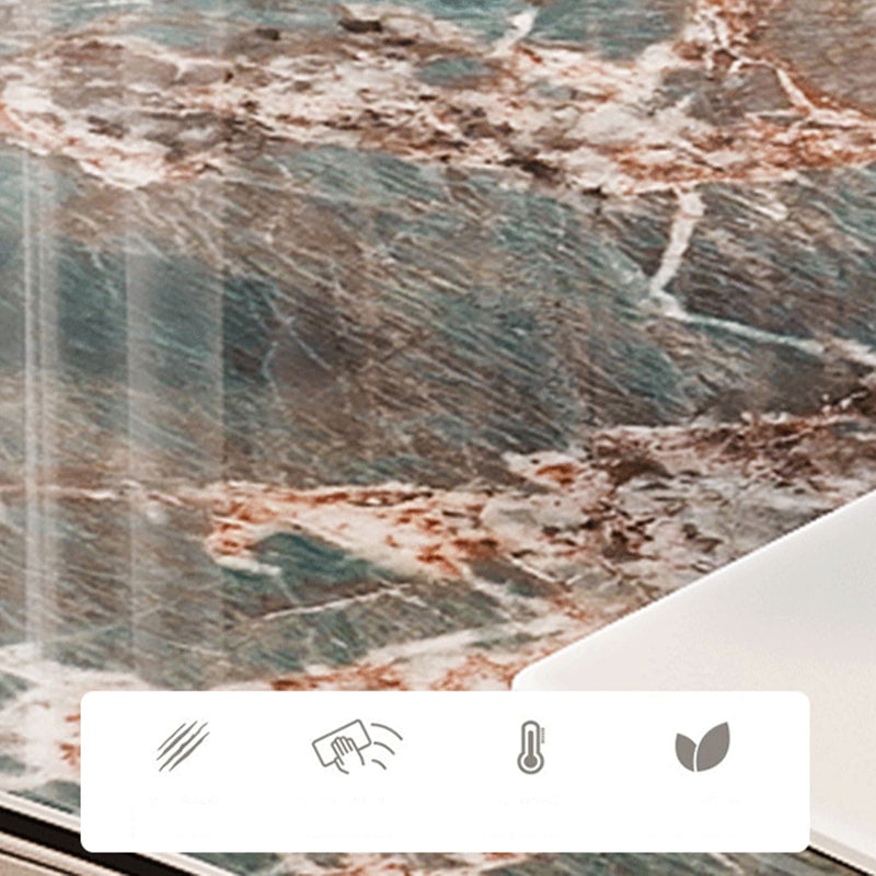 Escritorio de oficina de 31.5 pulgadas de altura Modern Stone Writing Writing con 3 cajones