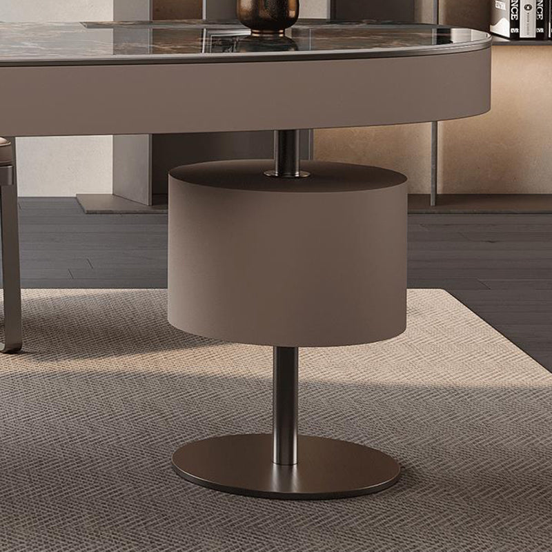 Escritorio de oficina de 31.5 pulgadas de altura Modern Stone Writing Writing con 3 cajones