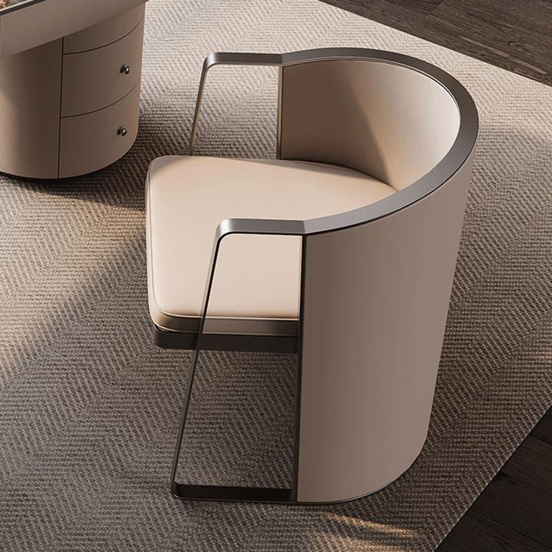 Escritorio de oficina de 31.5 pulgadas de altura Modern Stone Writing Writing con 3 cajones