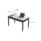 Contemporary Stone Office Desk 2 Drawers Parsons Base Writing Desk Clearhalo 'furn' 'furn_office_desk' 'Furniture' 'Office Desks' 'Office Furniture' 'office_desk' 6647804