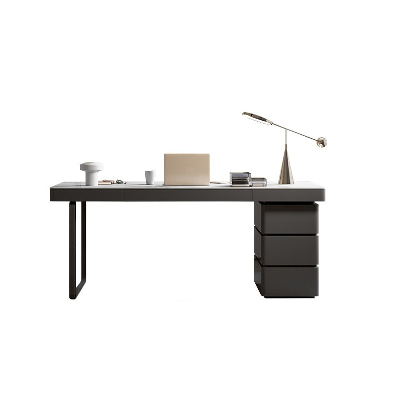 Zeitgenössischer Stein Schreibtisch Schlafzimmer Büroschreibtisch mit 3 Schubladen