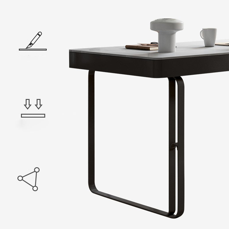 Zeitgenössischer Stein Schreibtisch Schlafzimmer Büroschreibtisch mit 3 Schubladen