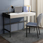 Stone Contemporary Writing Desk Bedroom Office Desk with Black Legs 47.2"L x 19.7"W x 30.3"H Clearhalo 'furn' 'furn_office_desk' 'Furniture' 'Office Desks' 'Office Furniture' 'office_desk' 6647820