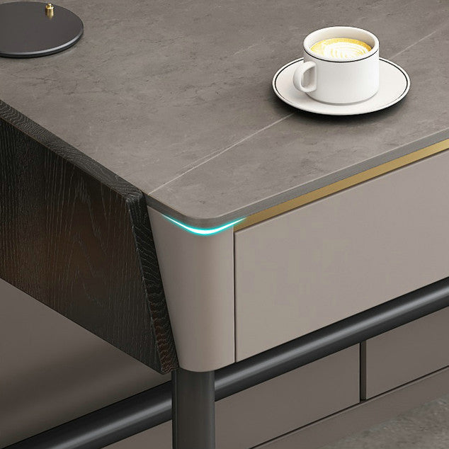 Classic Glam Office Bureau Reckin Recangle RECTANGE Bureau avec 2 tiroirs