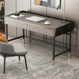 Classic Glam Office Bureau Reckin Recangle RECTANGE Bureau avec 2 tiroirs