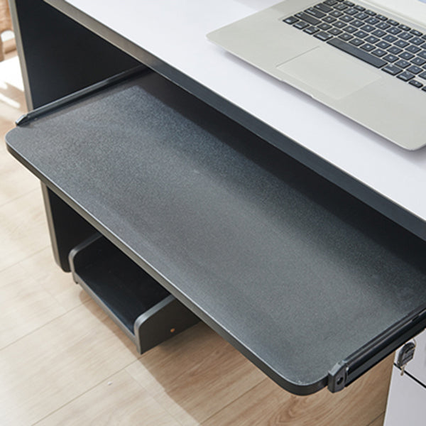 29.25 Inch H Contemporary Office Desk Manufactured Wood Computer Desk Clearhalo 'furn' 'furn_office_desk' 'Furniture' 'Office Desks' 'Office Furniture' 'office_desk' 6647854