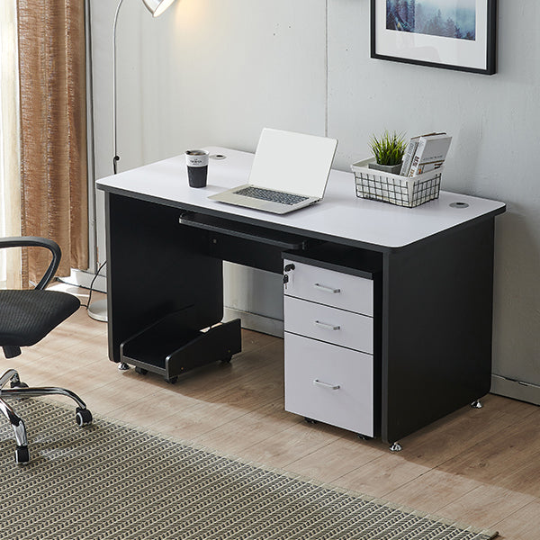 29.25 Inch H Contemporary Office Desk Manufactured Wood Computer Desk Clearhalo 'furn' 'furn_office_desk' 'Furniture' 'Office Desks' 'Office Furniture' 'office_desk' 6647858