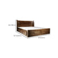 Traditional Solid Wood Standard Bed Storage Bed with Headboard