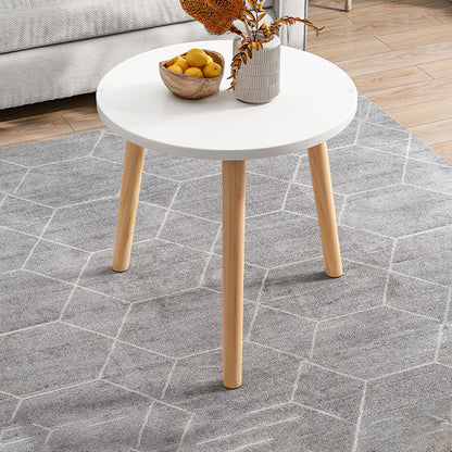Tavolino moderno o tavolino da caffè in legno artificiale con 4 gambe