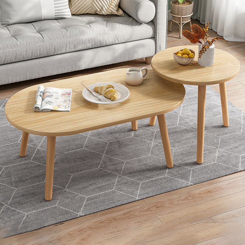 Tavolino moderno o tavolino da caffè in legno artificiale con 4 gambe