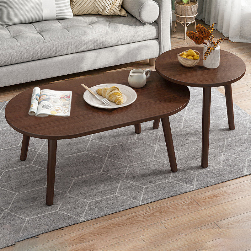 Tavolino moderno o tavolino da caffè in legno artificiale con 4 gambe