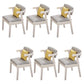 Contemporary No Arm Conference Chair Wood Chair with Legs for Office Ivory 6 Piece Set Clearhalo 'furn' 'furn_office_chair' 'Furniture' 'Office Chairs' 'Office Furniture' 'office_chair' 6649585