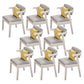 Contemporary No Arm Conference Chair Wood Chair with Legs for Office Ivory 8 Piece Set Clearhalo 'furn' 'furn_office_chair' 'Furniture' 'Office Chairs' 'Office Furniture' 'office_chair' 6649587