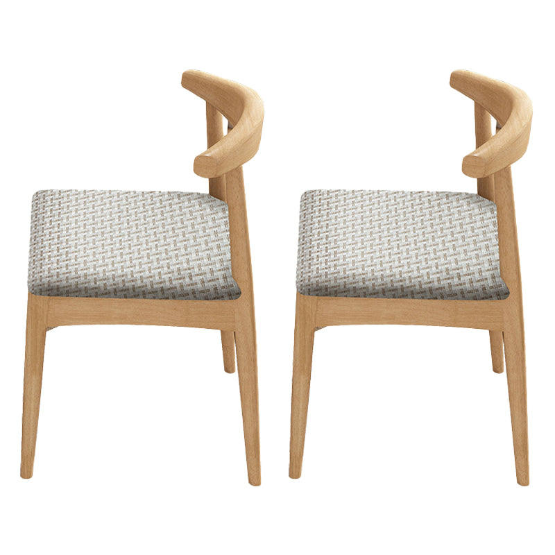 Contemporary No Arm Conference Chair Wood Chair with Legs for Office Light Brown 2 Piece Set Clearhalo 'furn' 'furn_office_chair' 'Furniture' 'Office Chairs' 'Office Furniture' 'office_chair' 6649597