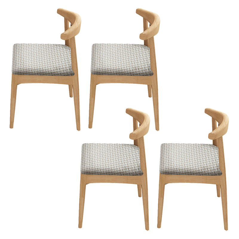 Contemporary No Arm Conference Chair Wood Chair with Legs for Office Light Brown 4 Piece Set Clearhalo 'furn' 'furn_office_chair' 'Furniture' 'Office Chairs' 'Office Furniture' 'office_chair' 6649598