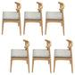 Contemporary No Arm Conference Chair Wood Chair with Legs for Office Light Brown 6 Piece Set Clearhalo 'furn' 'furn_office_chair' 'Furniture' 'Office Chairs' 'Office Furniture' 'office_chair' 6649599