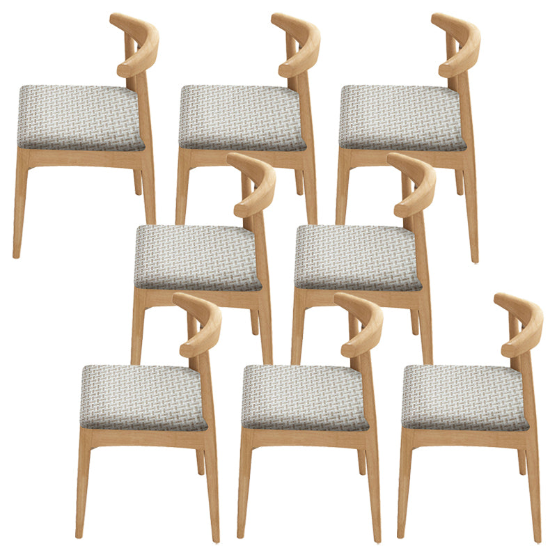 Contemporary No Arm Conference Chair Wood Chair with Legs for Office Light Brown 8 Piece Set Clearhalo 'furn' 'furn_office_chair' 'Furniture' 'Office Chairs' 'Office Furniture' 'office_chair' 6649600